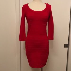 Mango MNG collection red sweater dress